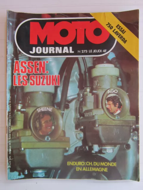 MOTO journal N° 273 / LAVERDA 750 /SUZUKI 500 /