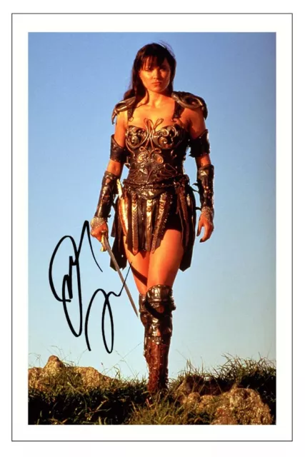 Lucy Lawless Signed Photo Print Autograph Xena Warrior Princess