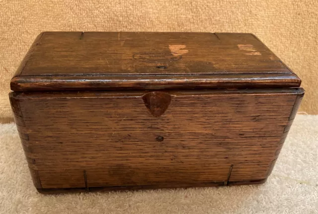 Vintage Singer Sewing Puzzle Box Hinged Roll-Up Patented February 19, 1889