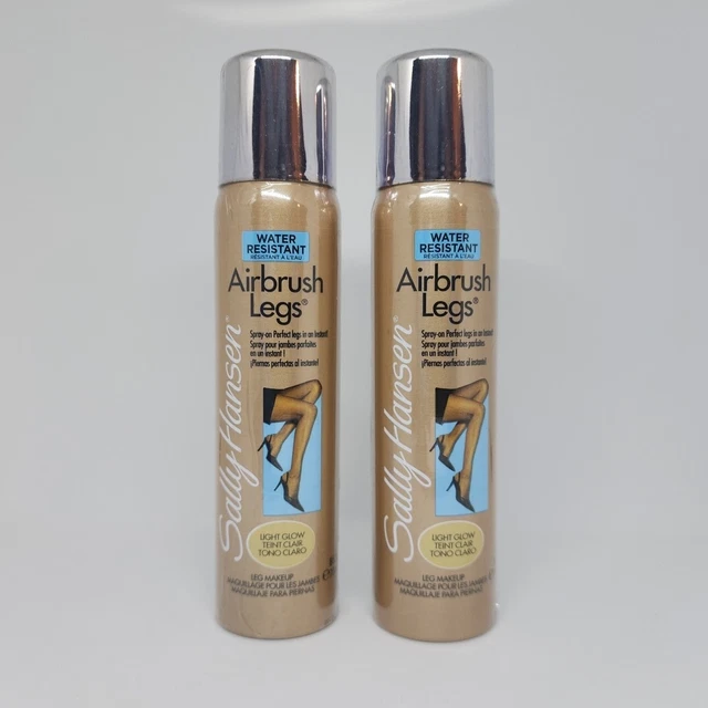 Dos botellas de maquillaje de piernas con aerógrafo Sally Hansen 75 ml