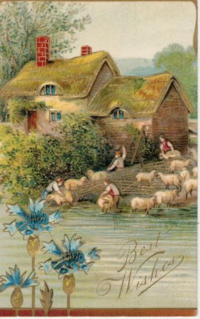 Carte Postale Pré-natale -dorata - Petite Format - Relief - Non - Neuve