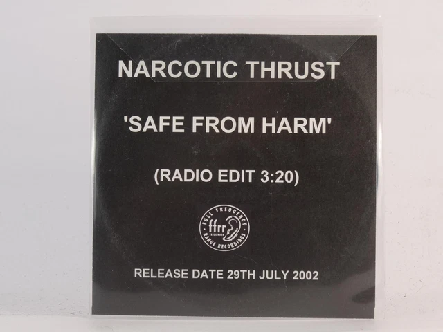 NARCOTIC THRUST SAFE FROM HARM (E59) 1 Track Promo CD Single Picture Sleeve FULL
