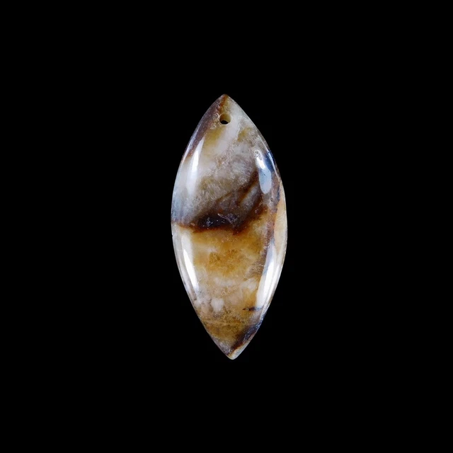 Amazonite 45x20x6 mm Pendant Bead HE305037