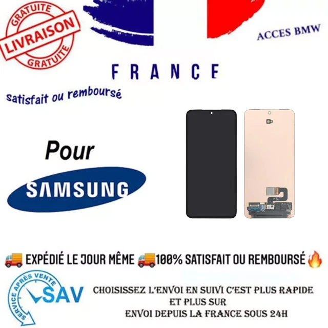 Écran LCD Original Galaxy S23 Ultra 5G – GH82-31247A, Sans Châssis, Avec Kit Adhésif
