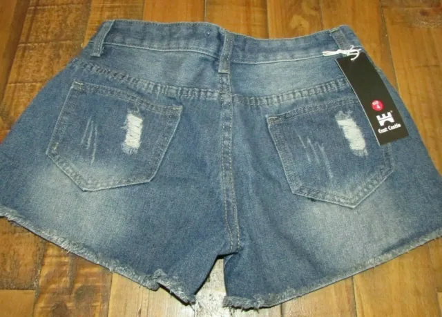 Womens Girls East Castle Size 4 Denim Shorts New With Tags- See Pics-