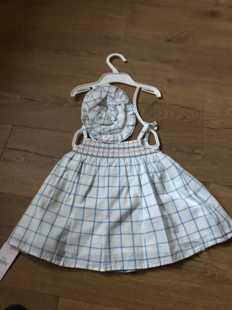 Pantaloni e cappello foderati in cotone per bambine M&S età 3-6 mesi nuovi con etichette