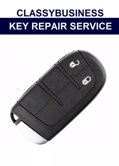 Fiat Freemont Chrysler Dodge Jeep 2 button remote key fob repair fix service