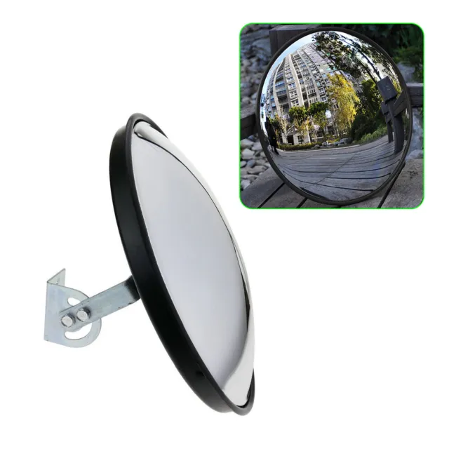 12" Convex Security Mirror,Traffic Driveway Wide Angle Curved Mirror Blind Spot