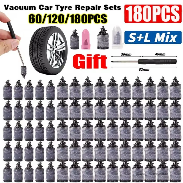 thumbnail image 2 of 60PCS Tire Repair Rubber Nail, Tire Screw Plug Fast Tool Self-Service 2 of 9