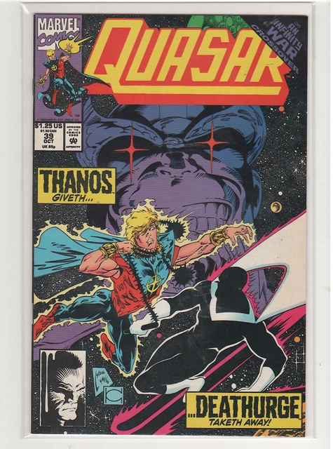 Quasar The Cosmic Avengers #39 Mark Gruenwald Greg Capulo Infinity War 9.2