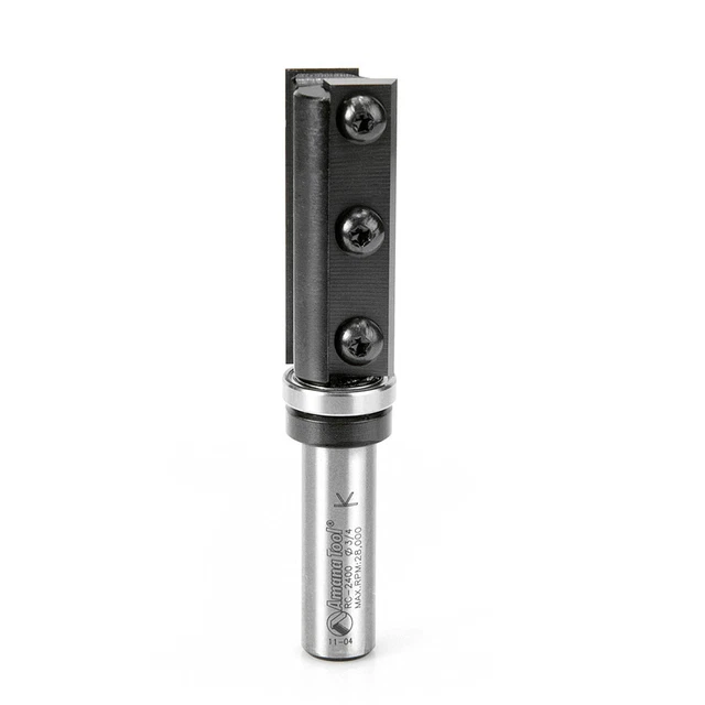 Amana RC-2400 Insert Flush Trim Template 3/4 D x 50mm CH x 1/2" Shank w/ Upper