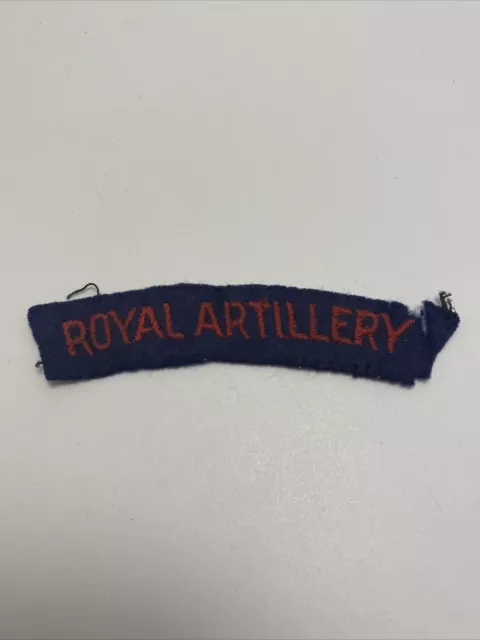 WW2 British Royal Artillery Shoulder Title