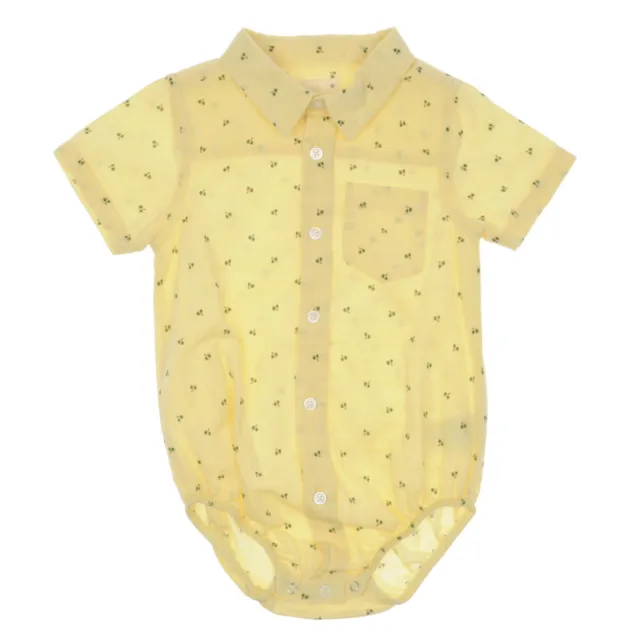 Yellow Collared Body Shirt for Baby Boys | 6 12 18 24 Months | 100% Cotton