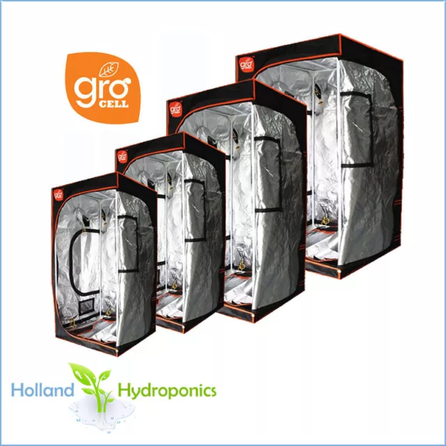 GROCELL GC60/80/100/120/150 TENT Hydroponics Silver Mylar Grow/Dark Room Box