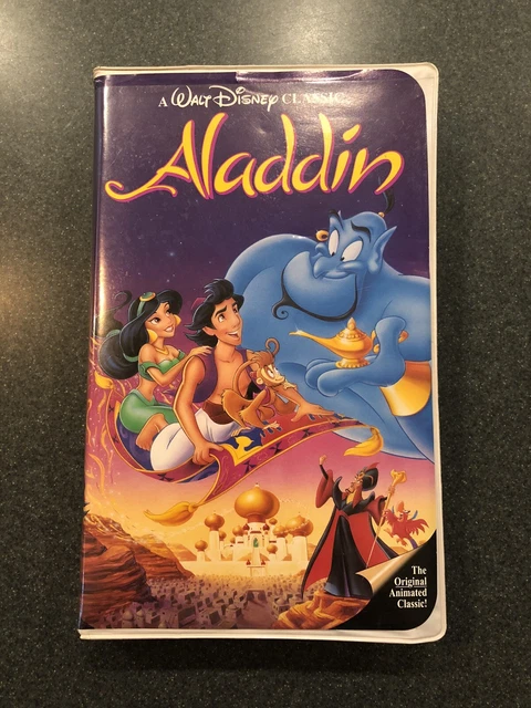 Disney VHS Black Diamond 1993 Aladdin #1662 (Gently Used)
