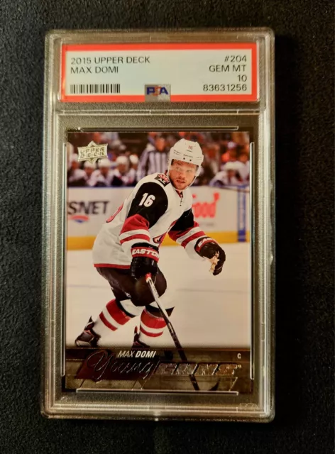 2015-16 Upper Deck Young Guns #204 Max Domi  Rookie Card PSA 10