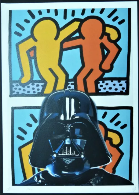 DEATH NYC " Darth Vader " SILKSCREEN handsigniert und nummeriert-A/P