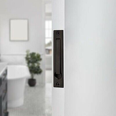 Baldwin Estate 0465.102 Narrow Solid Forged Brass Edge Pull in Oil Rubbed Bronze