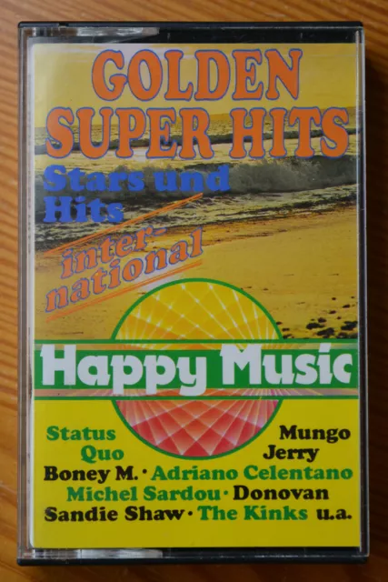 Musikkassette GOLDEN SUPER HITS Status Quo, Michel Sardu, Adriano Celentano MC