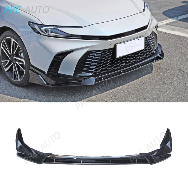 3-Piece Front Bumper Lip Spoiler – Gloss Black PP – Fits 2021-2024 Toyota Camry LE/XLE