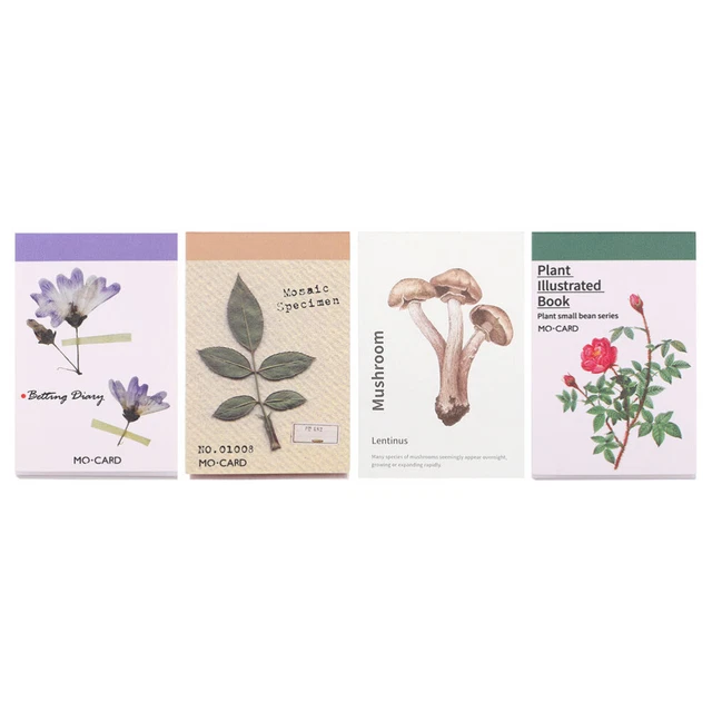 4 Sets Bastelpapiere für Tagebücher Handkonto DIY Notizen Bürozubehör Hinweis