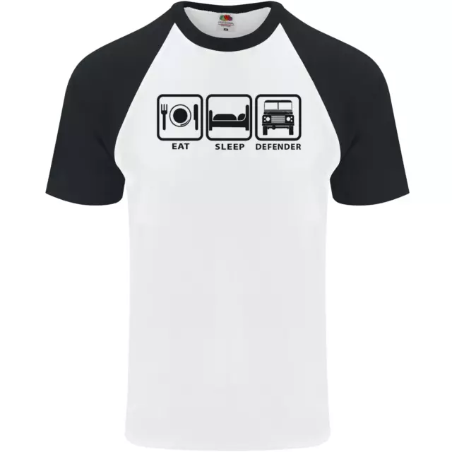 Eat Sleep 4X4 Off Road Roading Car Mens S/S Baseball T-Shirt