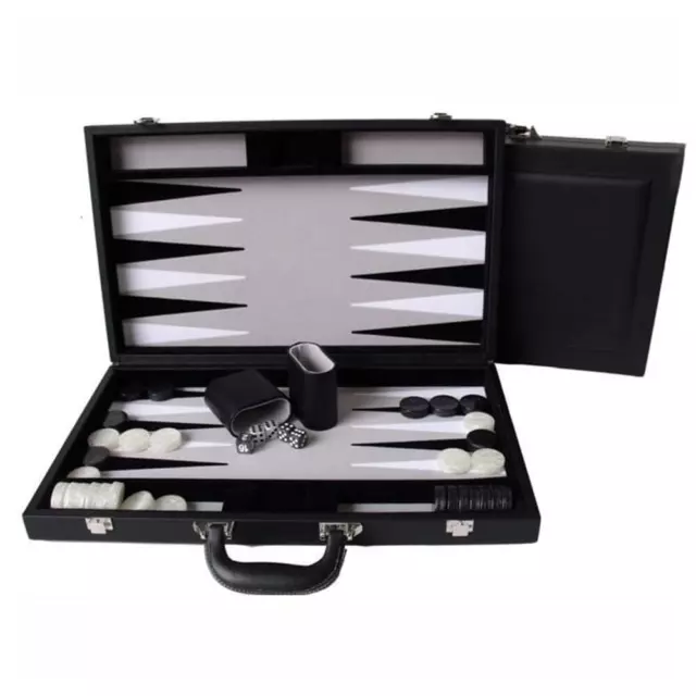 Dal Rossi PU Leather 18 inch Backgammon Set