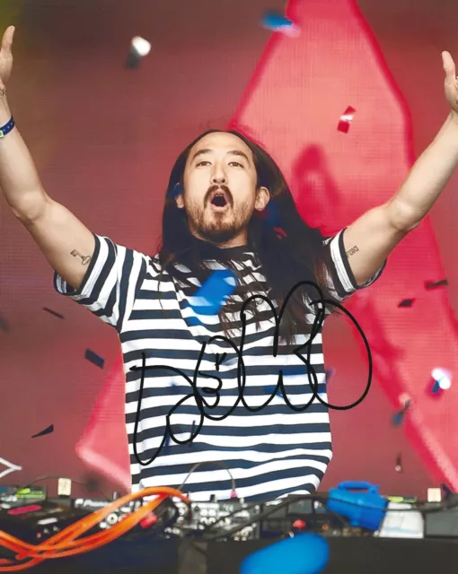 DJ Steve Aoki EDM Music Producer signed 8x10 Photo COA Proof autographed. 2