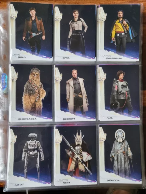 Topps Star Wars - Solo - 1-100 Complete U.S Base Cards Set