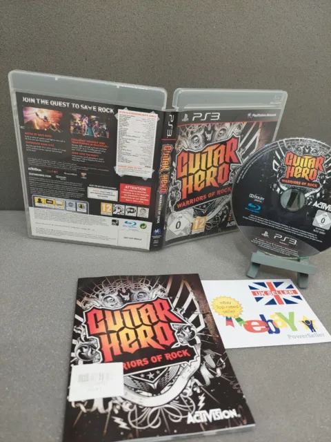 Guitar Hero Warriors Of Rock Sony Playstation 3 Game With Manual Uk Pal