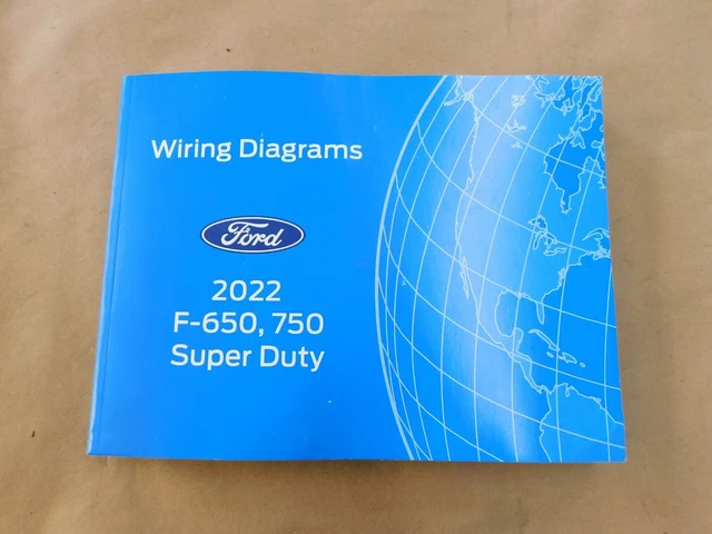 NOS OEM FORD 2022 F650 F750 Super Duty Truck Shop Manual Wiring Diagram