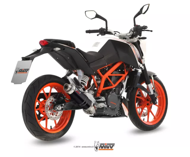 ESCAPE COMPLETO PARA KTM 390 DUKE 2013 > 2016 MIVV GP Black INOX NEGRO NO KAT 2