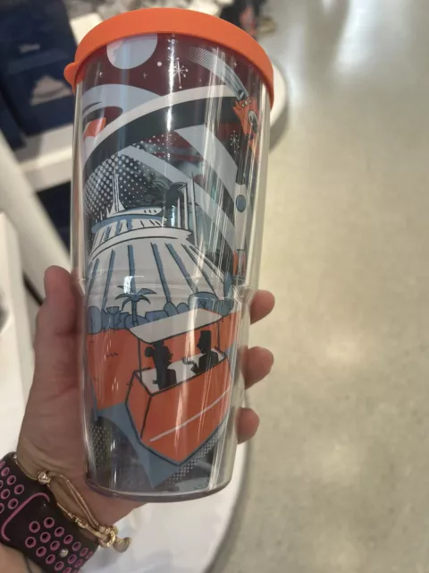 Exclusive Tomorrowland Magic Kingdom Plastic Tervis With Lid Disney Parks