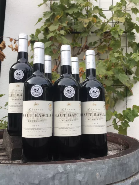 166WDPunkte😎 6x75omI Bordeaux Château Haut BascIa 2018  🦬🦘🐂🦃🐃🦤