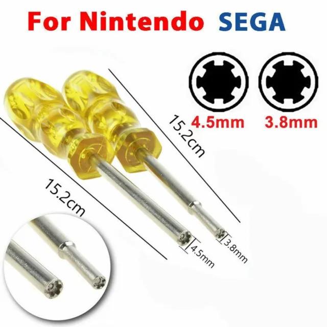 3.8mm & 4.5mm Screwdriver Bit for NES SNES N64 Game Boy Nintendo Security Tool