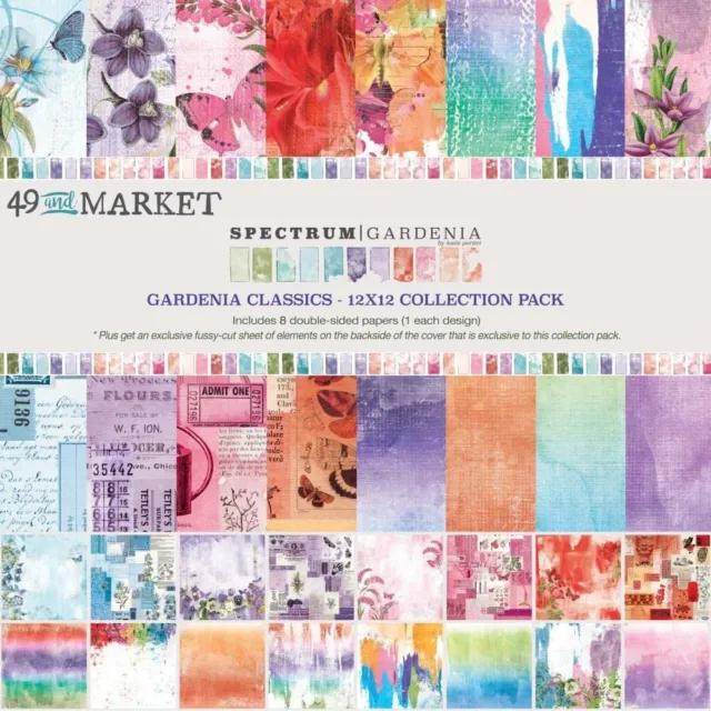 49 & Market Spectrum Gardenia Classics Paquete de colección 12x12