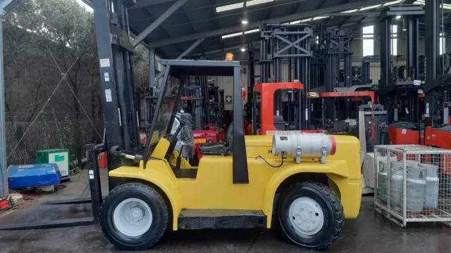 7 Ton Hyster Forklift for sale dual wheel 1500mm tynes 4500mm mast $24000+gst