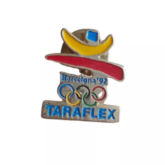 Pin's Taraflex jo jeux olympiques Logo collection Pins Années 1992 Barcelone