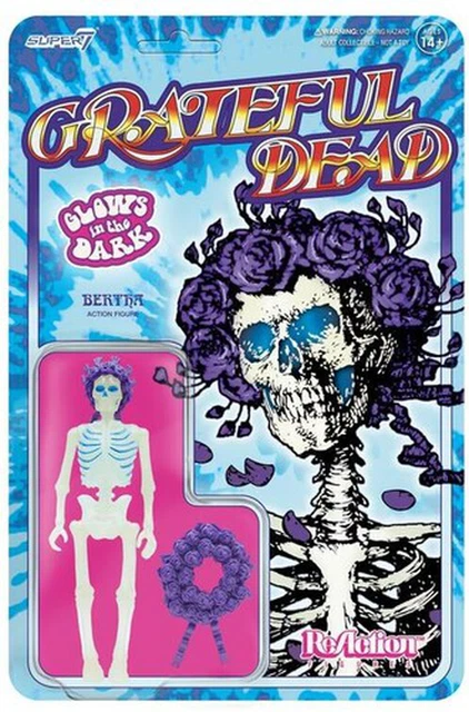 Grateful Dead Bertha Glows in the Dark Super 7 Reaction Figure