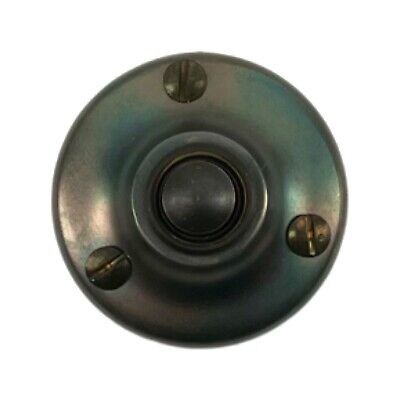 Smooth Door Bell Push Button Old Retro Style with Bronze Finish