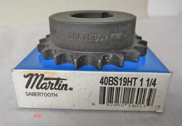 Martin Sprocket - 40Bs19Ht - 1 1/4" Bore With Keyway  (*Nos*)