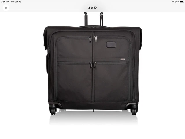Tumi Wheeled Extended Trip Garment Bag – Alpha 2 - 022036D2  (NEW) With Hangers.