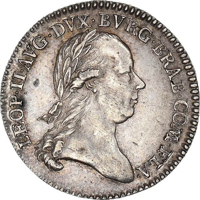AUSTRIAN NETHERLANDS, JETON, Leopold II, Hommage de la Belgique, 1791 ...
