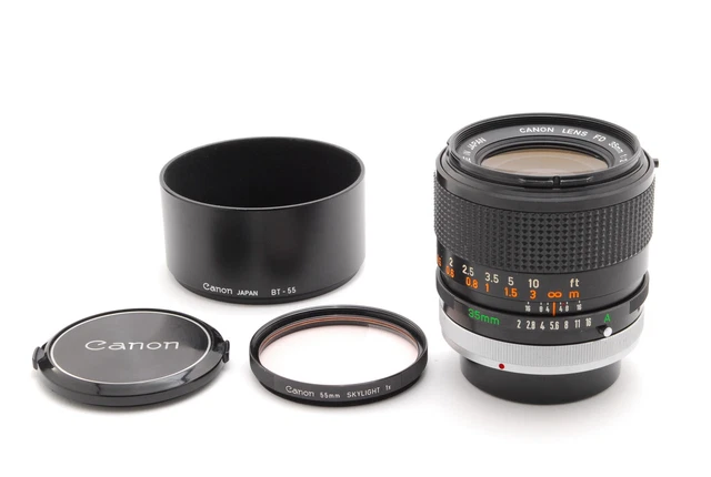 Late Model Concave "A" [MINT] Canon FD 35mm 2 S.S.C SSC Wide Angle From JAPAN