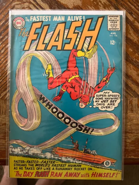 The Flash #154 Aug 1965 DC Silver Age comic book 7.5 VF-