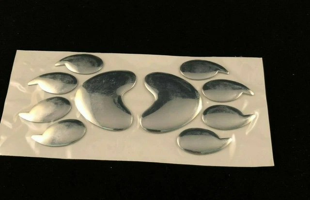 Pfote Hund Katze PVC 3D Aufkleber Dekoration Auto, Wand – 2 Stück Silber