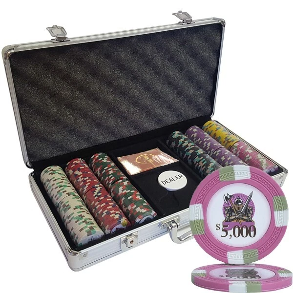 Mrc Poker 300Pcs Knights Casino Poker Chips Set With Aluminum Case