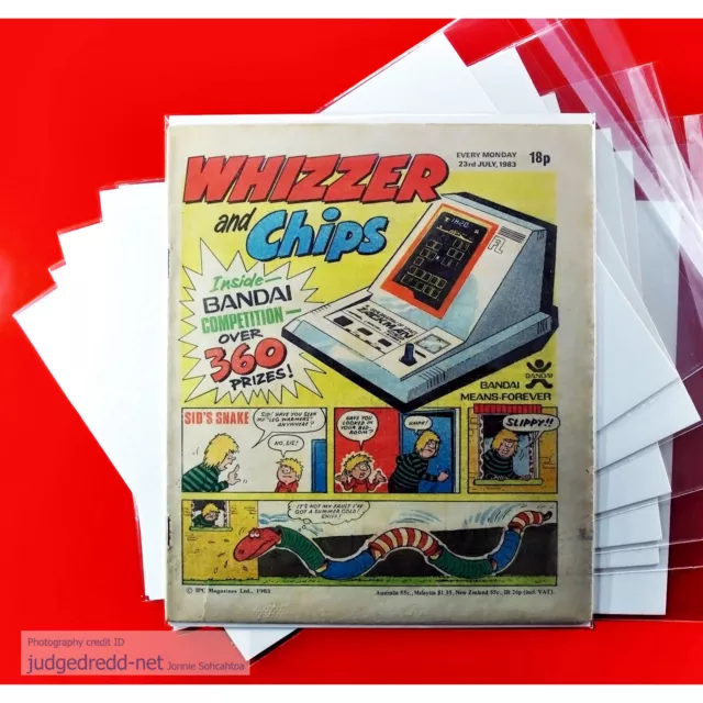 WHIZZER AND CHIPS COMIC IPC MAG 29 7 1983 UK + Comic Bag and Board (Lot 349 #