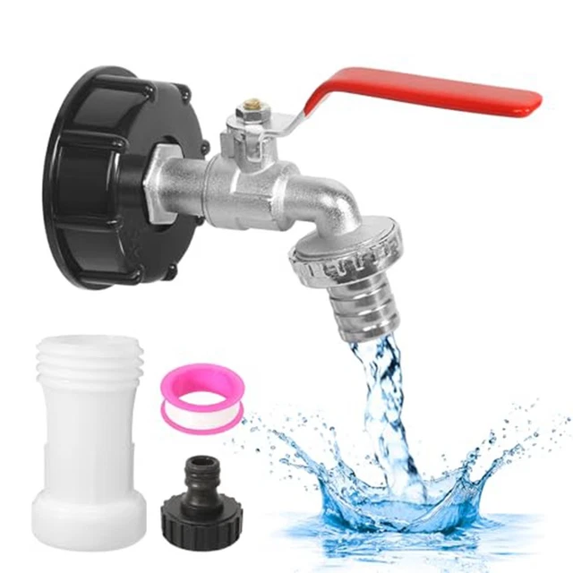 Grcfumo Vanne D'arrêt D'eau, Vanne Rotative à 90 Degrés En Acier Inoxydable, Vanne D'arrêt De Tuyau D'eau D'isolation Pour Robinets Externes