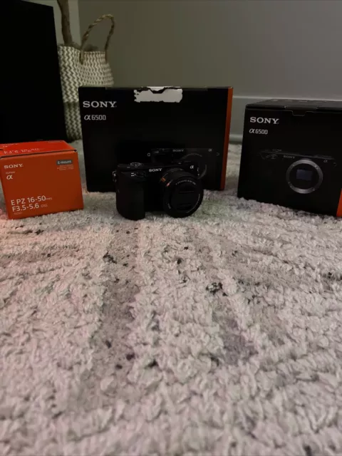 Sony Alpha a6500 24.2MP Mirrorless Digital Camera Body - Comes With 3 Batteries